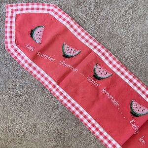 ANTS CARRYING WATERMELON Summer Table Runner Cypress Home COTTON!